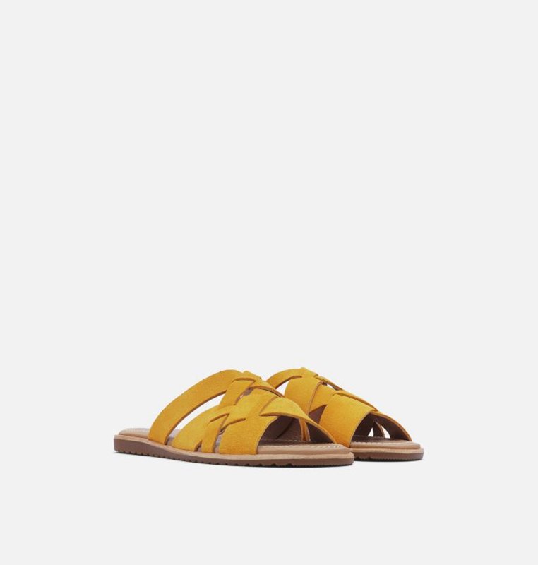 Sorel Kadın Ella™ Sandal - Terlik Sarı - 987-NKCHJZ